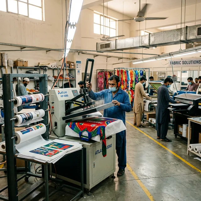 Industrial Textile Printing & Sublimation Hub - Rifat Sports Wears Pakistan Factory